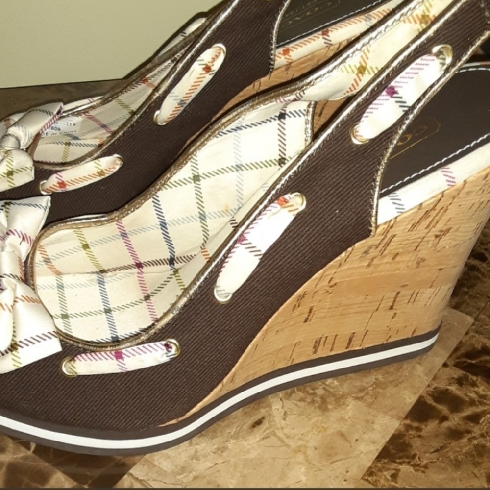 Coach wedges sandals
